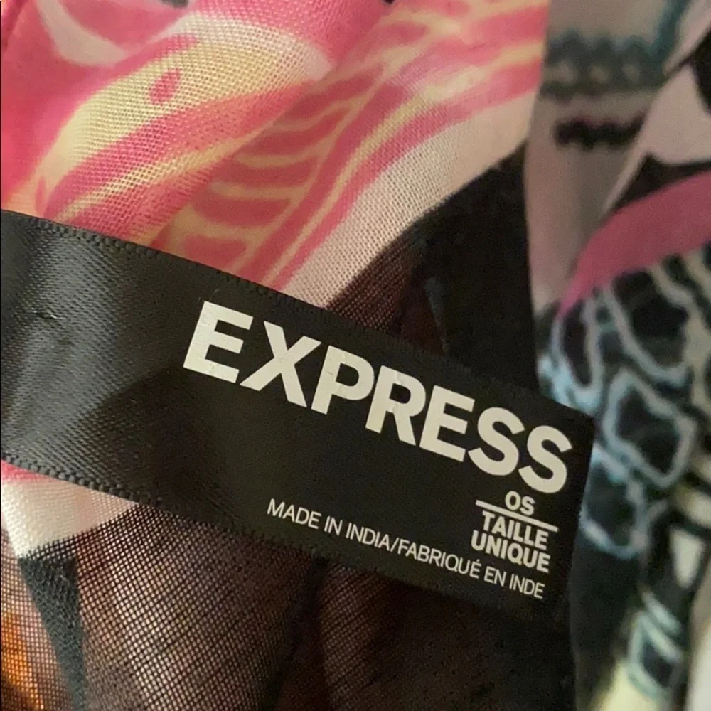 Express multicolored long scarf
